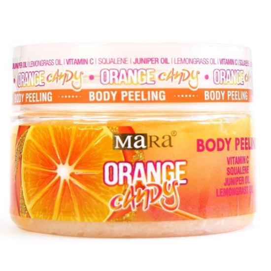 Mara Orange Candy Değerli Yağlar İçeren Portakal Şekeri Vücut Peelingi 300 gr - 1