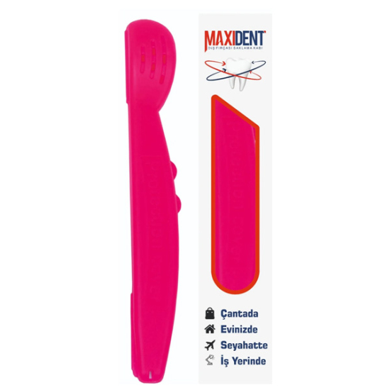 Maxident Diş Fırçası Saklama Kabı - Pembe - 1