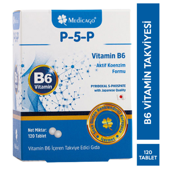 Medicago P5P Vitamin B6 120 Tablet - 1