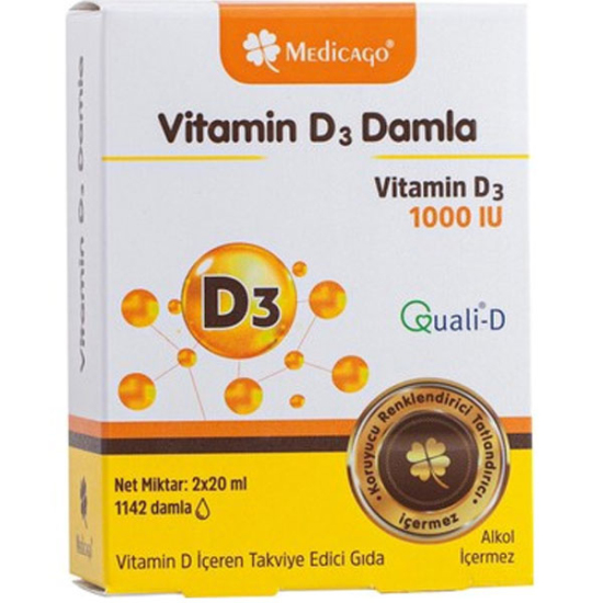 Medicago Vitamin D3 400 IU 30 ML - 1