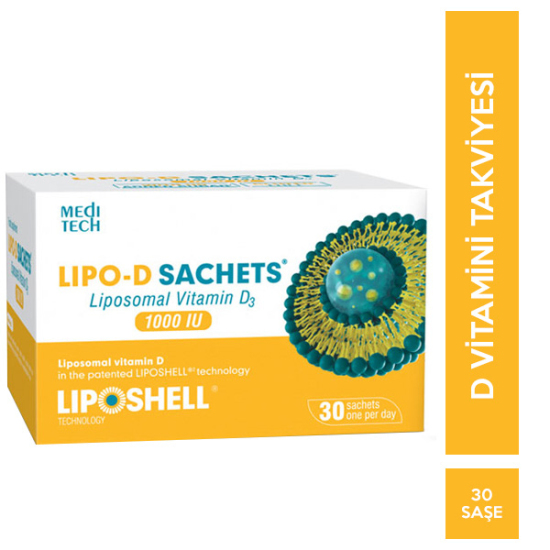 Meditech Lipo D Sachets Lipozomal Vitamin D 30 Şase - 1