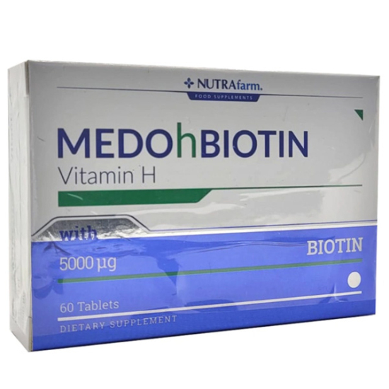 Medohbiotin Biotin 5 mg 60 Tablet Biotin Takviyesi - 1