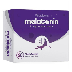 Miraderm Melatonin 3 mg 60 Dilaltı Tablet - Miraderm