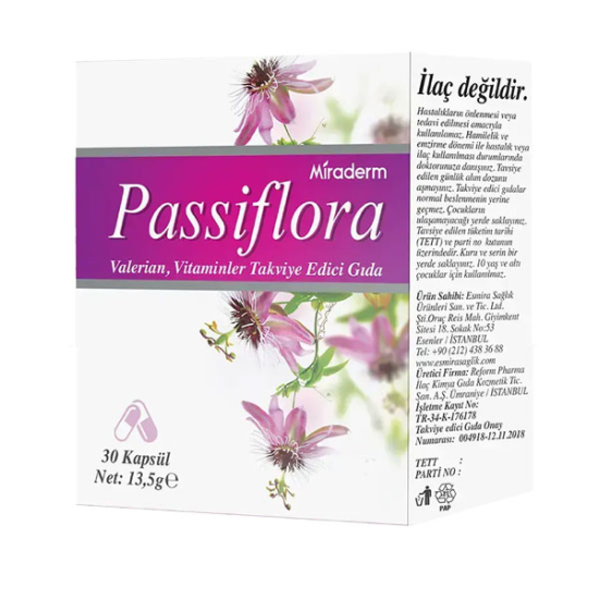 Miraderm Passiflora 30 Kapsül - 1