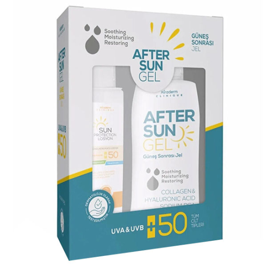 Miraderm Sun Protection Losyon SPF50 100 ml ve After Sun Gel 200 ml - 1