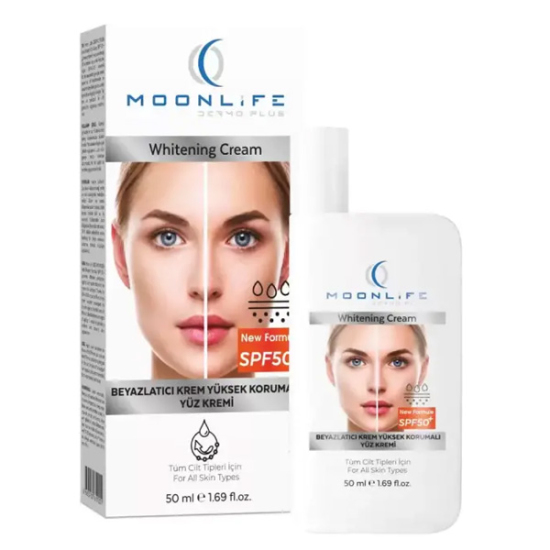 Moon Life Dermo Plus Beyazlatıcı Kremi SPF50+50 ml - 1