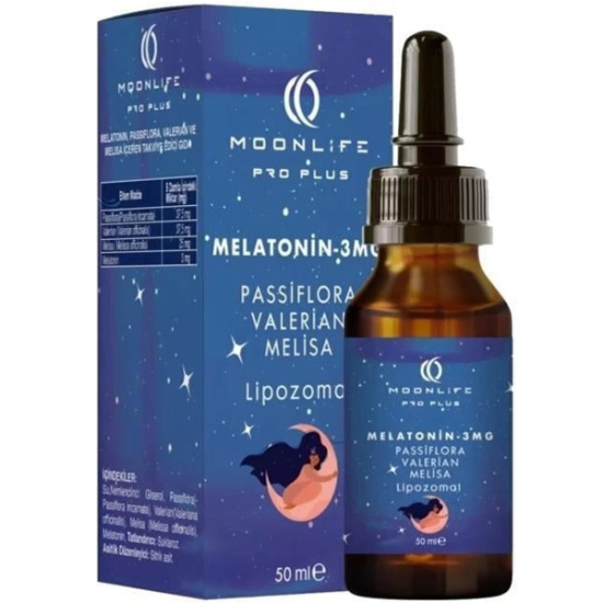 Moon Life Melatonin Passiflora Valerian Melisa Damla 3 mg 50 ml - 1