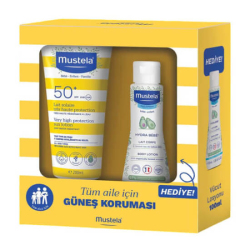 Mustela Güneş Losyonu SPF50 200 ml ve Mustela Hydra Bebe 100 ml - Mustela