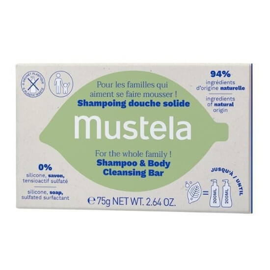 Mustela Şampuan ve Vücut Temizleme Barı 75 Gr - 1