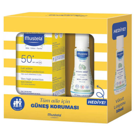 Mustela Very High Protection Sun Lotion Spf 50 100 ML + Hydra Bebe 50 ML - 1