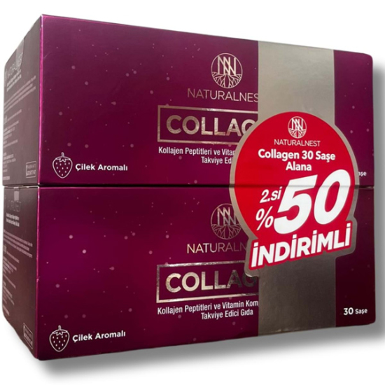 Naturalnest Collagen Çilek Aromalı 30 Şase - İkincisi %50 İndirimli - 1