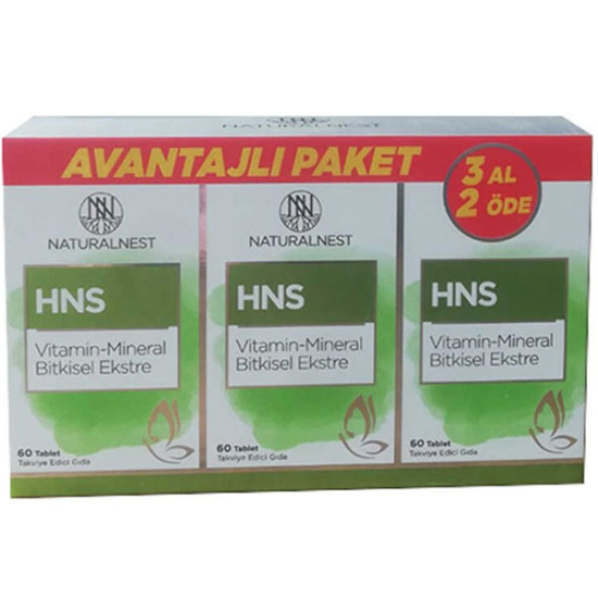 Naturalnest Hns Vitamin Mineral Bitkisel Ekstre 60 Tablet - 3 Al 2 Öde - 1