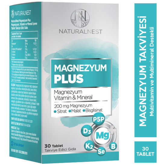 Naturalnest Magnezyum Plus 30 Tablet - 1