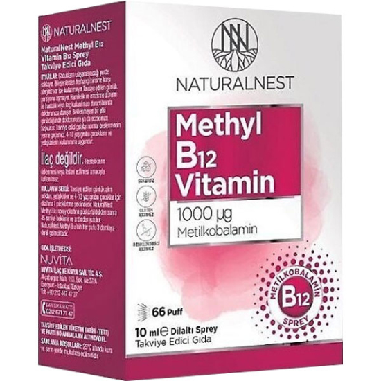 Naturalnest Methyl B12 Sprey 10 ML Dilaltı Sprey - 1