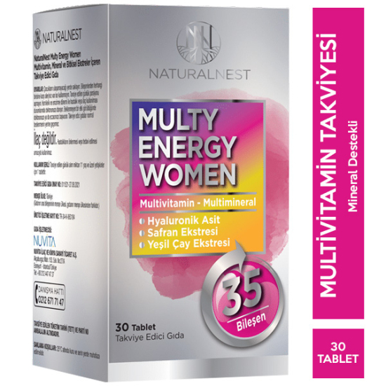 Naturalnest Multy Energy Women 30 Tablet - 1