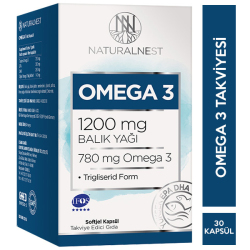 Naturalnest Omega 3 1200 Mg 30 Kapsül Balık Yağı Takviyesi - Naturalnest