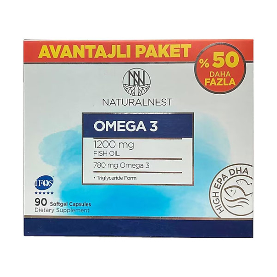 Naturalnest Omega 3 Avantajlı Paket 90 Kapsül - 1