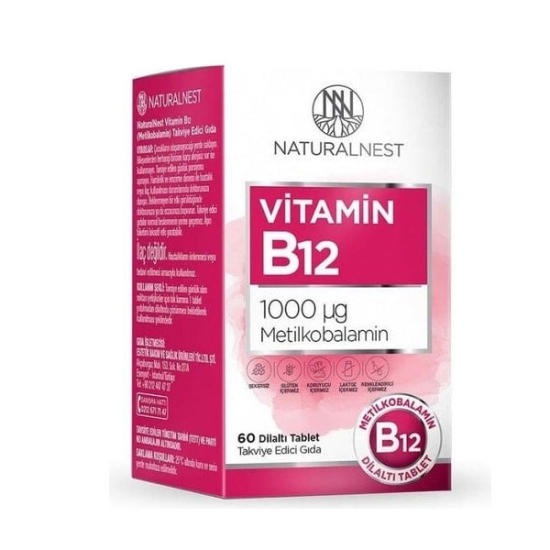 Naturalnest Vitamin B12 60 Tablet - 1
