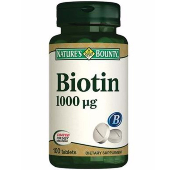 Nature's Bounty Biotin 1000 mcg 100 Tablet - 1