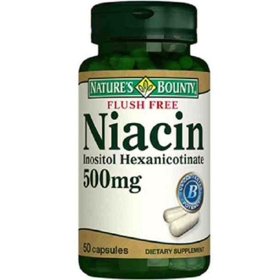 Nature's Bounty Flush Free Niacin 500 Mg 50 Kapsül - 1