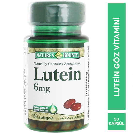 Nature's Bounty Lutein 6 mg 50 Kapsül Göz Vitamini - 1