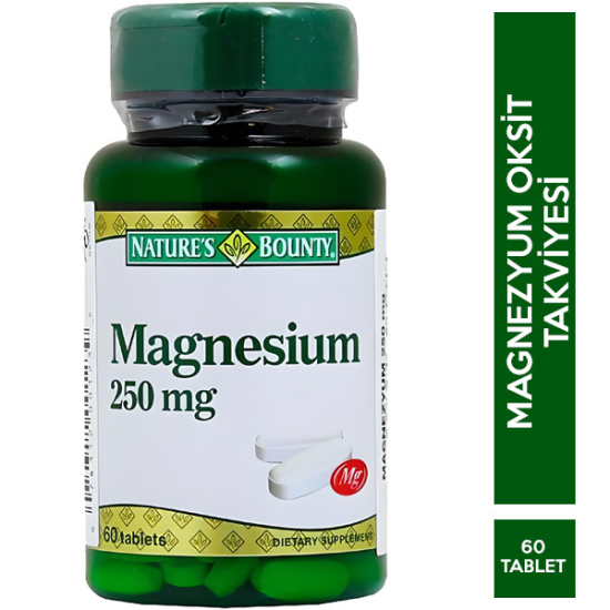 Nature's Bounty Magnesium 250 mg 60 Tablet - 1