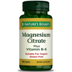 Nature's Bounty Magnesium Citrate Plus Vitamin B6 60 Kapsül - Nature s Bounty