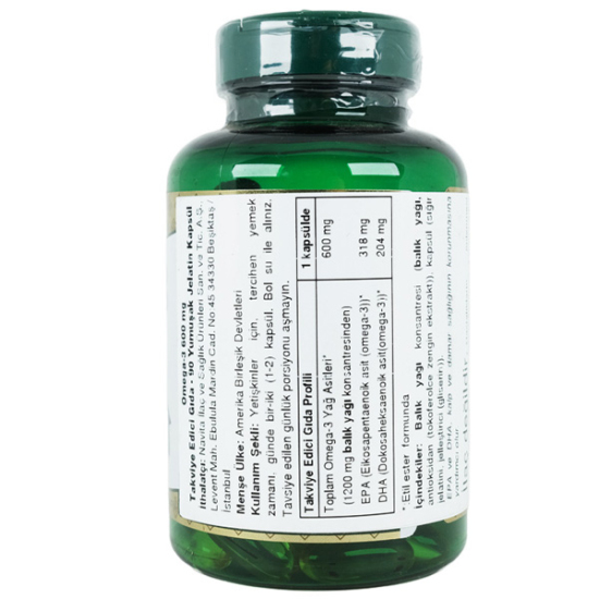 Nature's Bounty Omega 3 600 mg 90 Softjel - 2