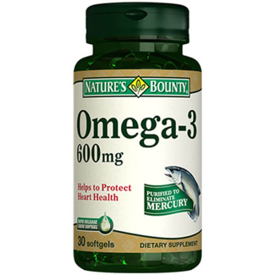 Nature's Bounty Omega 3 600 mg 90 Softjel - 1