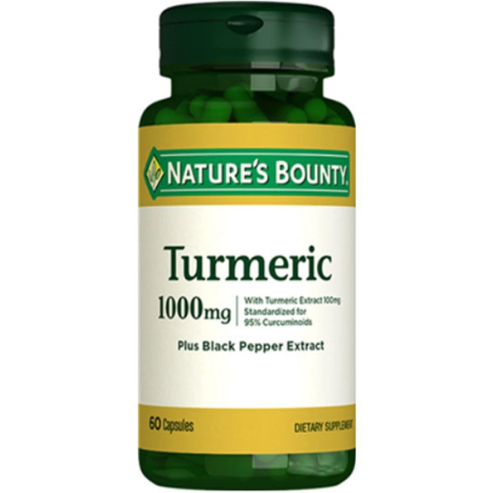 Nature's Bounty Turmeric 1000 mg Plus Black Pepper 60 Kapsül - 1
