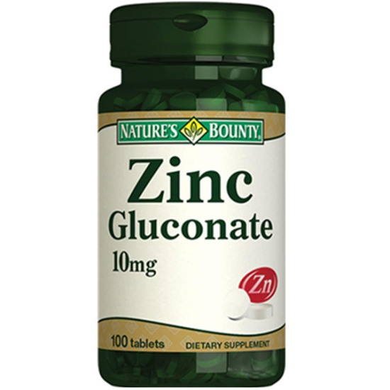 Nature's Bounty Zinc Gluconate 10 Mg 100 Tablet - 1