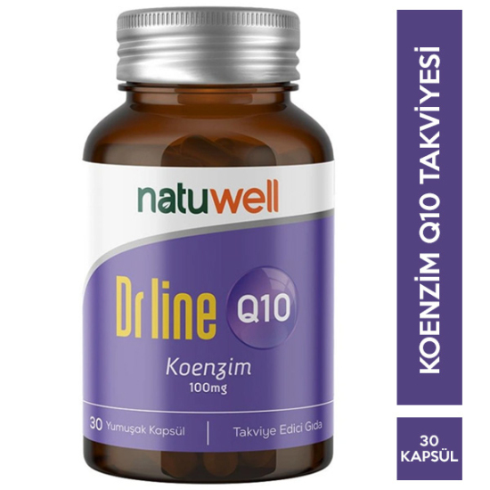 Natuwell Drline Koenzim Q10 100 mg 30 Yumuşak Kapsül - 1