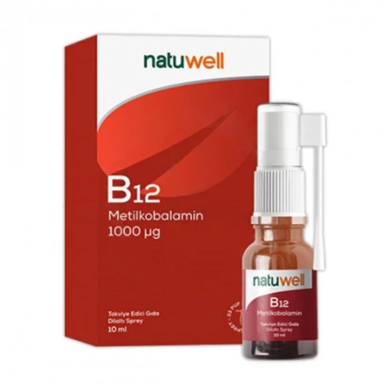 Natuwell Vitamin B12 Metilkobalamin Sprey 10 ml - 1