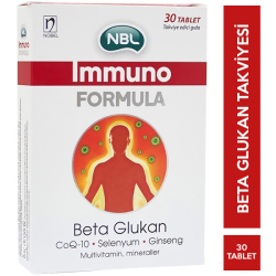 NBL Immuno Formula 30 Tablet Beta Glukan Takviyesi - NBL