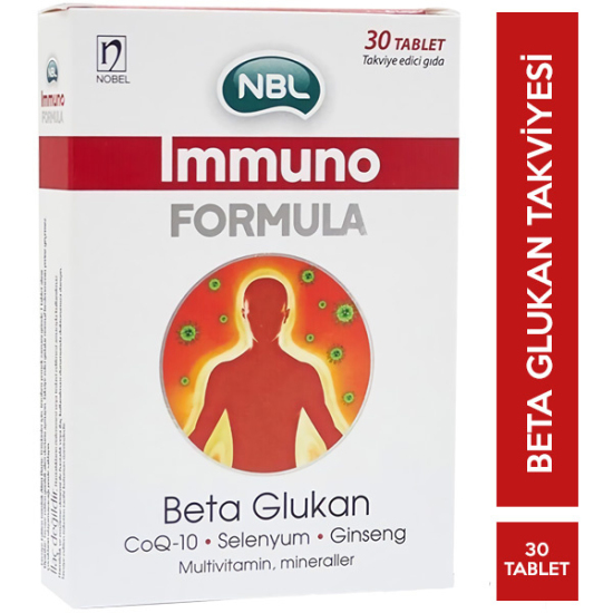 NBL Immuno Formula 30 Tablet Beta Glukan Takviyesi - 1