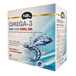 NBL Omega 3 Fish and Krill Oil 100 Kapsül - NBL