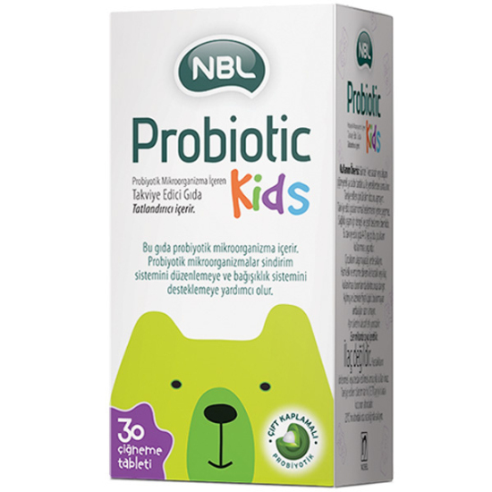 NBL Probiyotik Kids 30 Tablet Çocuklar İçin Probiyotik Takviyesi - 1