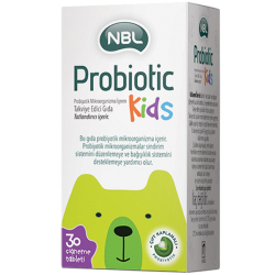 NBL Probiyotik Kids 30 Tablet Çocuklar İçin Probiyotik Takviyesi - NBL