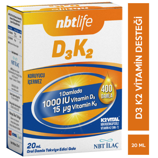 NBT Life D3K2 Damla 20 ML D3 K2 Vitamini - 1