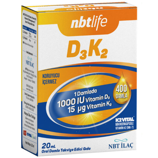 NBT Life D3 K2 Damla 20 ML - 1
