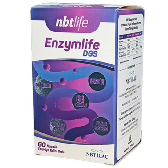 NBT Life Enzymlife DGS Takviye Edici Gıda 60 Kapsül - 1