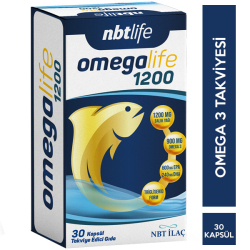 NBT Life Omegalife 1200 mg 30 Kapsül - Nbt İlaç