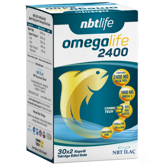NBT Life Omegalife 2400 mg 60 Kapsül - 1