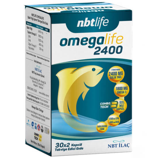 NBT Life Omegalife 2400 mg 60 Kapsül - 1
