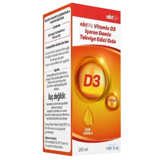 NBT Life Vitamin D3 Damla 20 ml - 1