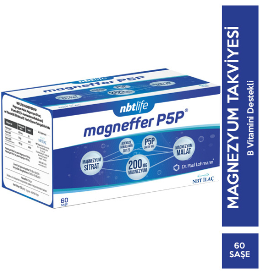 NBT Life Magneffer P5P 60 Stik Saşe Magnezyum Takviyesi - 1