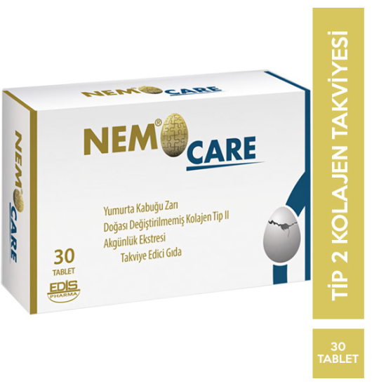 Edis Pharma Nemocare Yumurta Kabuğu Zarı 30 Tablet - 1