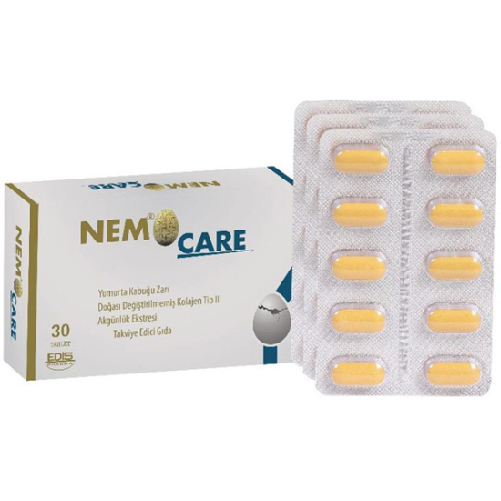 Edis Pharma Nemocare Yumurta Kabuğu Zarı 30 Tablet - 2