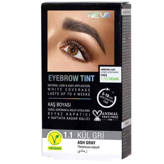 Neva Eyebrow Tint Kaş Boyası 1.1 Küllü Gri 15 ml - 1