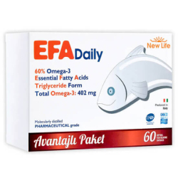 New Life Efa Daily Omega 3 60 Kapsül - New Life